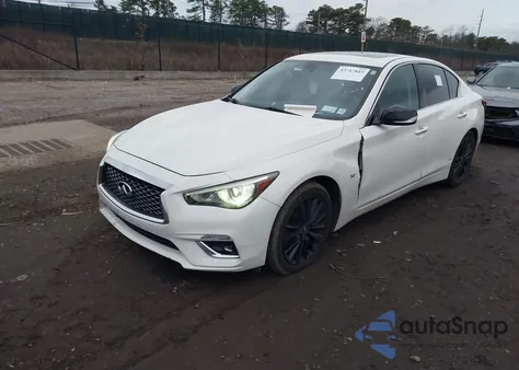 2019 Infiniti Q50 3.0T Luxe z USA, uszkodzony, nr VIN JN1EV7AP1KM515406
